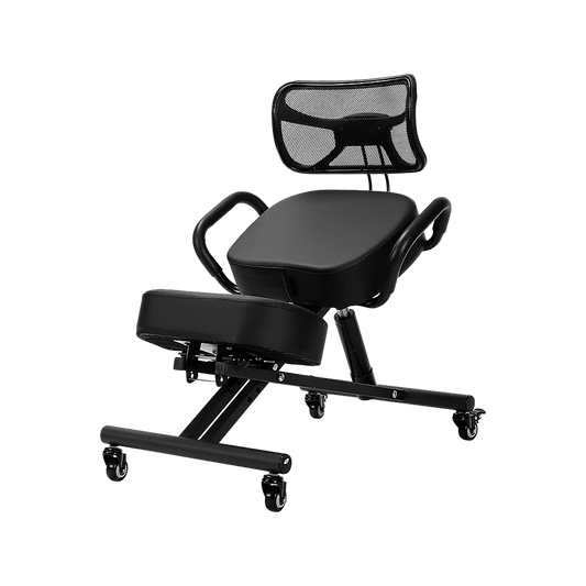 Ergonomic Kneeling Posture Chair with Backrest Adjustable Height and Casters - Cosy Abode