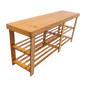 Bamboo Shoe Rack Wooden Bench Storage Organiser Cabinet Holder Stool - Cosy Abode