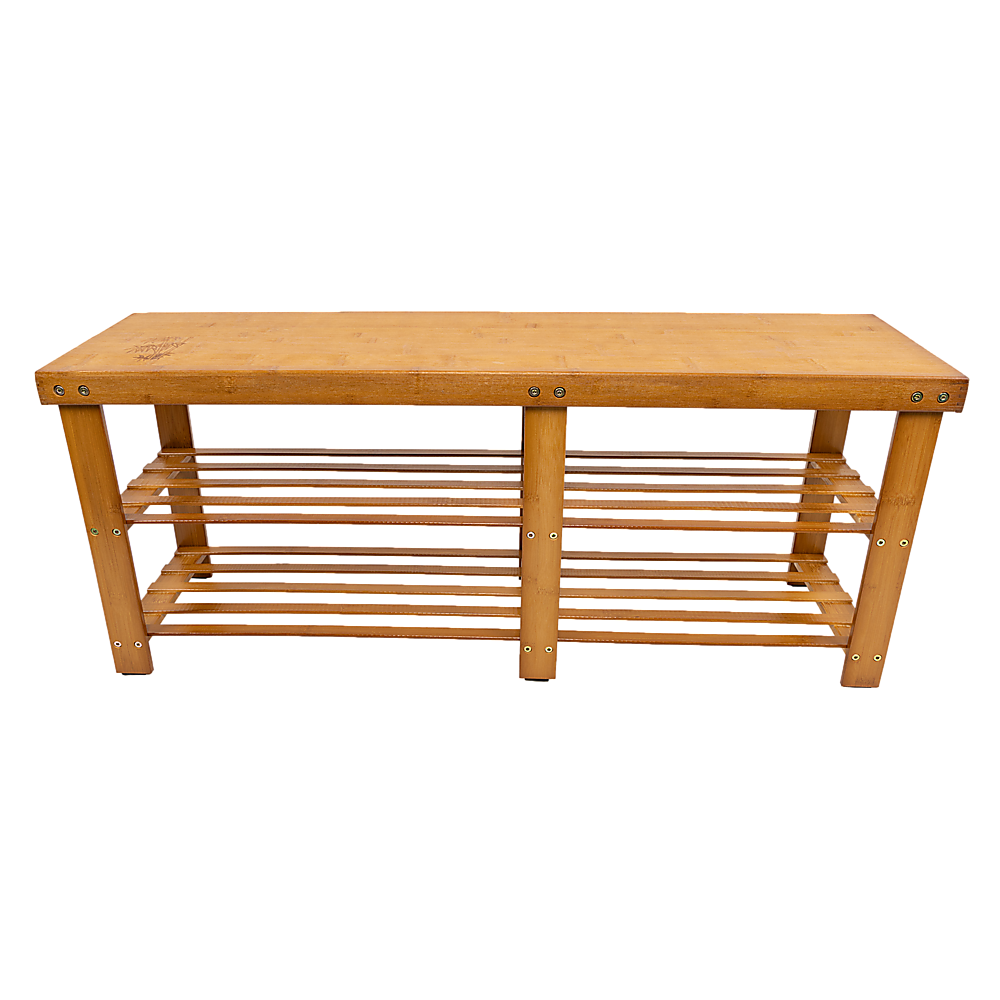 Bamboo Shoe Rack Wooden Bench Storage Organiser Cabinet Holder Stool - Cosy Abode