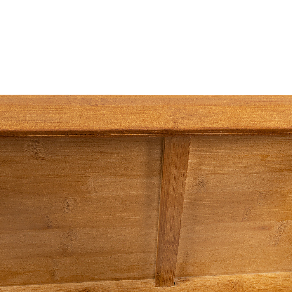 Bamboo Shoe Rack Wooden Bench Storage Organiser Cabinet Holder Stool - Cosy Abode