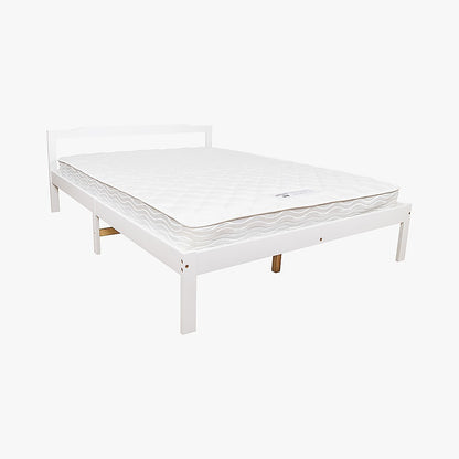 Double Wooden Bed Frame Home Furniture White - Cosy Abode