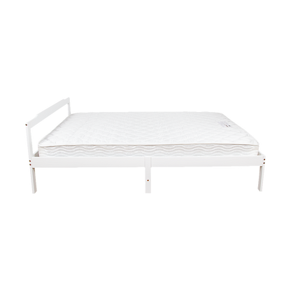 Double Wooden Bed Frame Home Furniture White - Cosy Abode
