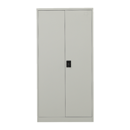 Two-Door Metal Cabinet Shelf Storage for Home Office Gym - Cosy Abode