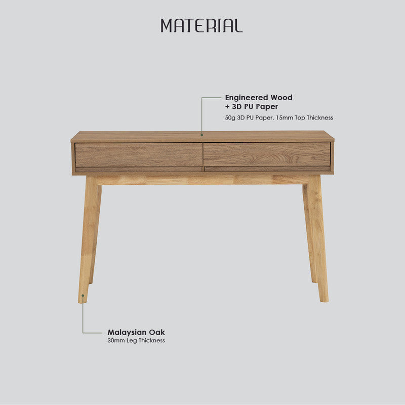 Hirado Console Hallway Table - Natural - Cosy Abode