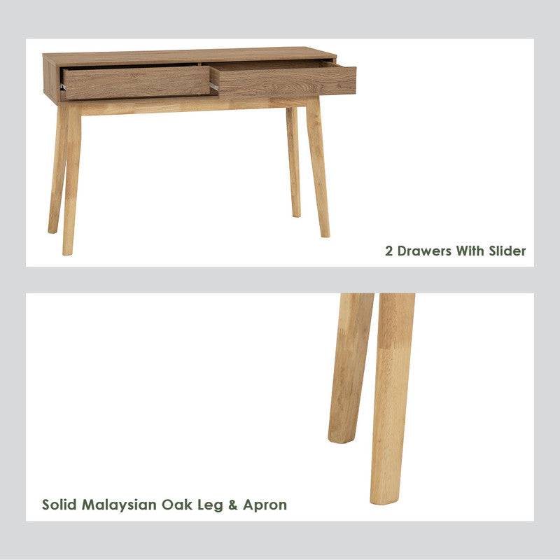Hirado Console Hallway Table - Natural - Cosy Abode