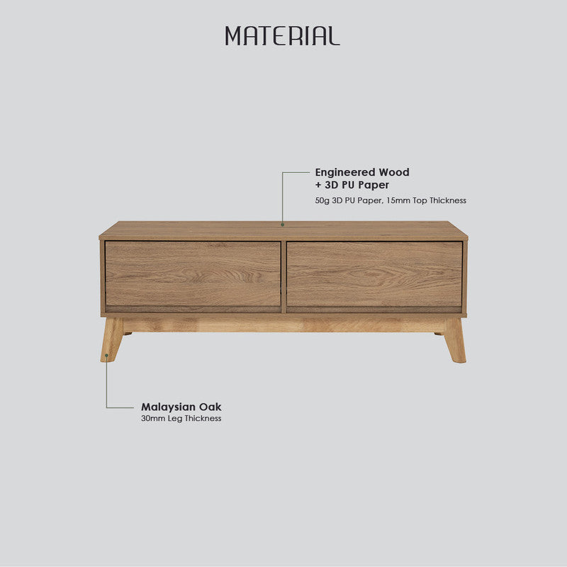 Hirado Coffee Table - Cocoa - Cosy Abode