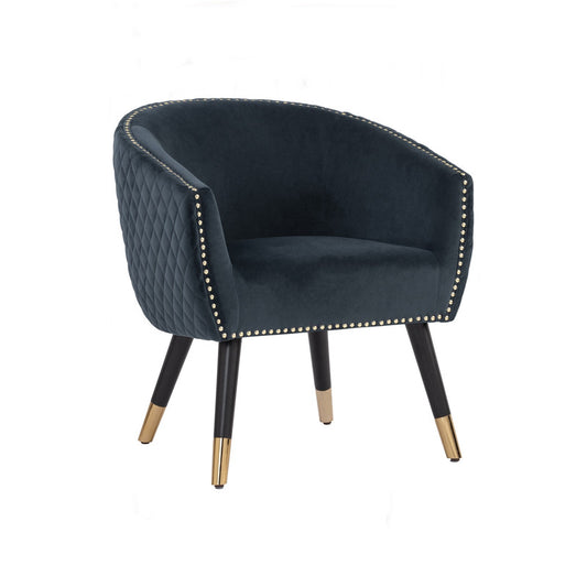 Deniz Lounge Chair Tub Chair Accent Armchair - Blue - Cosy Abode