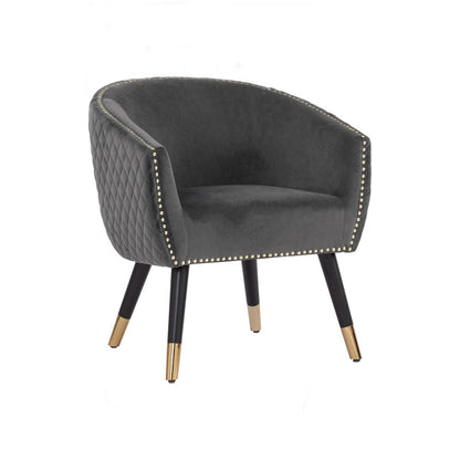 Deniz Lounge Chair Tub Chair Accent Armchair - Grey - Cosy Abode