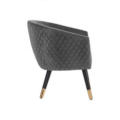 Deniz Lounge Chair Tub Chair Accent Armchair - Grey - Cosy Abode