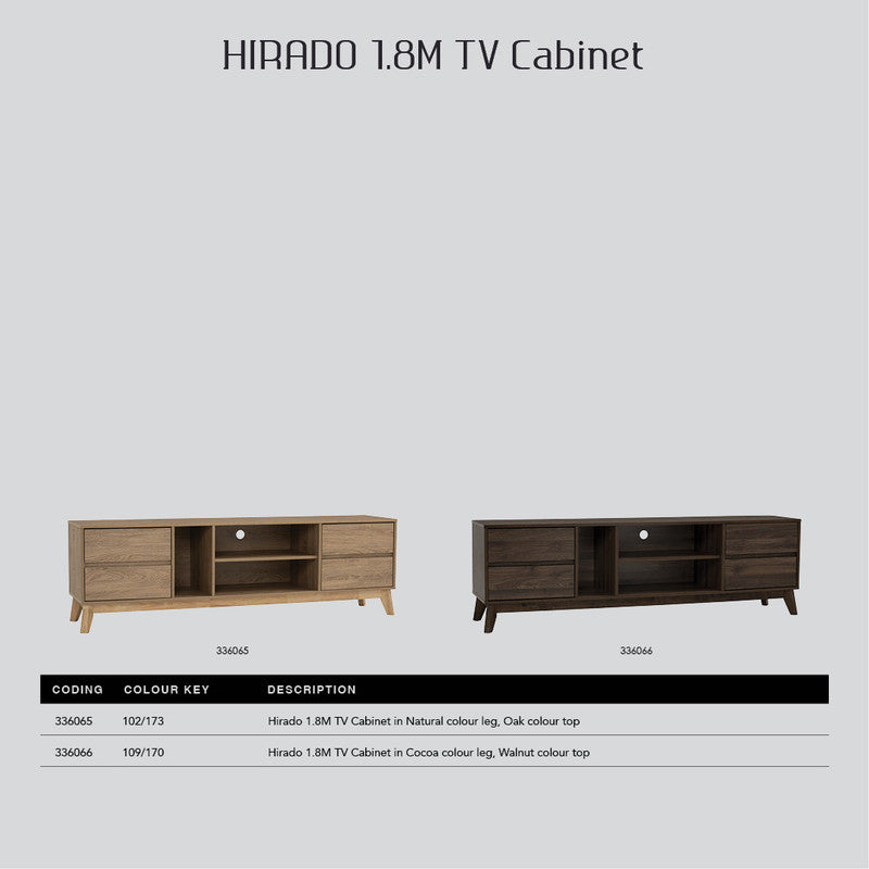 Hirado Entertainment TV Unit - Cocoa - Cosy Abode