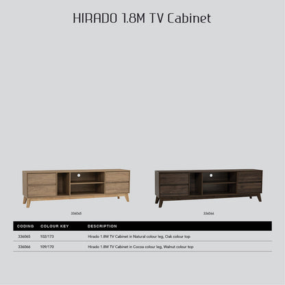 Hirado Entertainment TV Unit - Cocoa - Cosy Abode