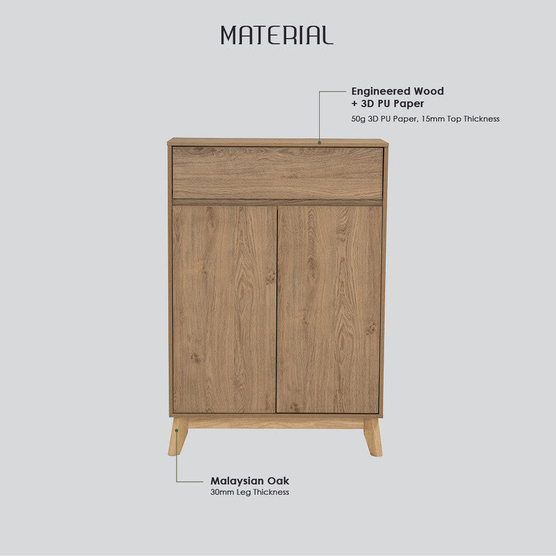 Hirado Sideboard Hallway Table Shoe Cabinet - Natural - Cosy Abode