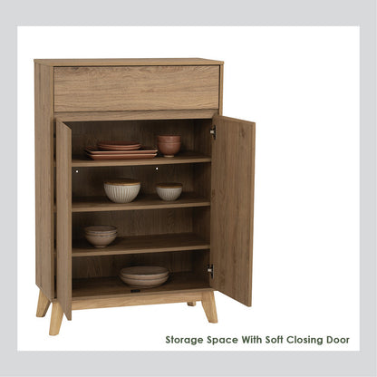 Hirado Sideboard Hallway Table Shoe Cabinet - Natural - Cosy Abode