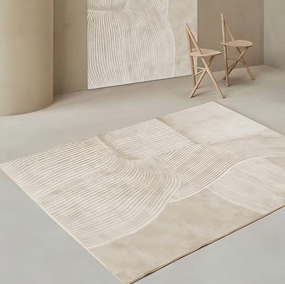Wabi-Sabi style- white Imitation Cashmere Rug 200cm＊300cm - Cosy Abode