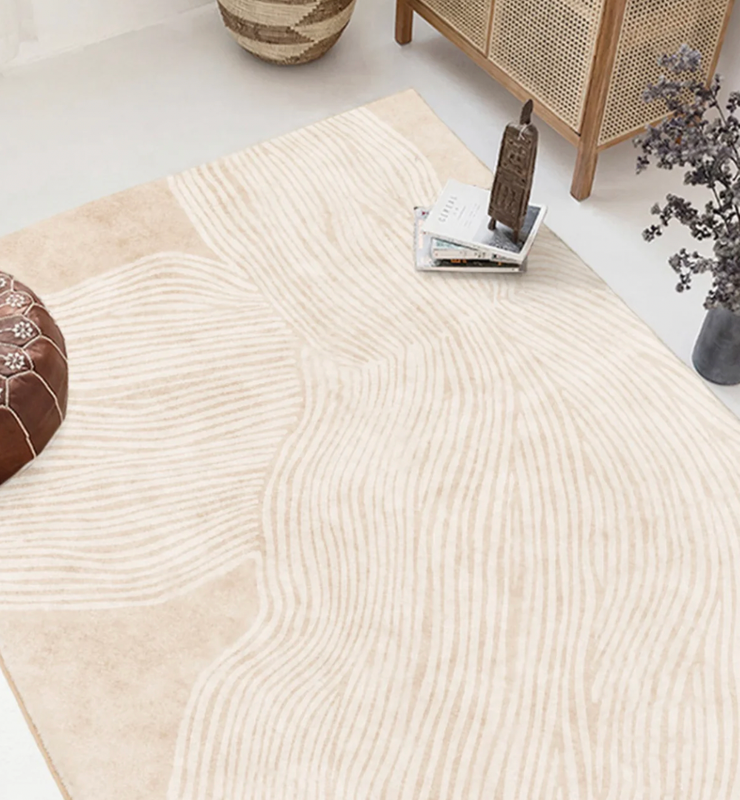 Wabi-Sabi style- white Imitation Cashmere Rug 200cm＊300cm - Cosy Abode