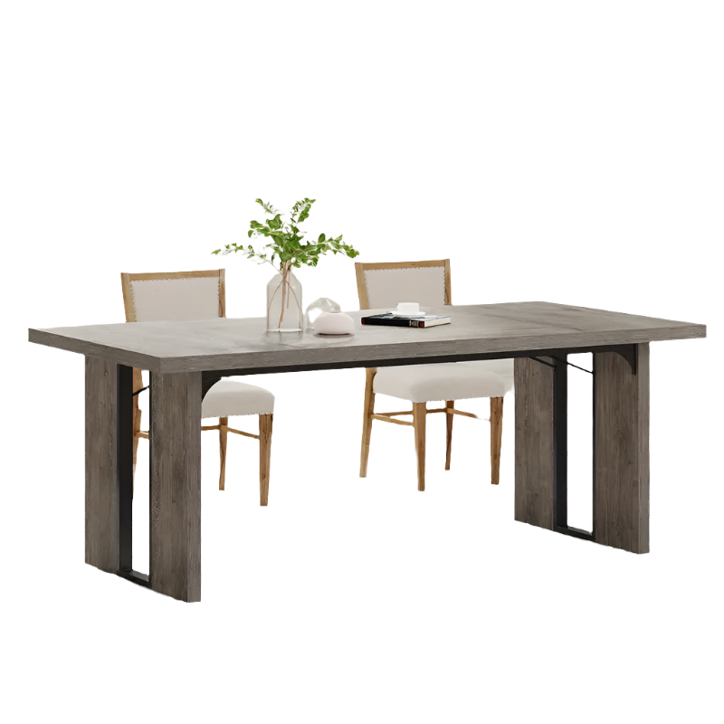 NNETMLT Rustic  Rectangular Dining Table - Cosy Abode