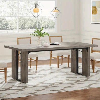 NNETMLT Rustic  Rectangular Dining Table - Cosy Abode