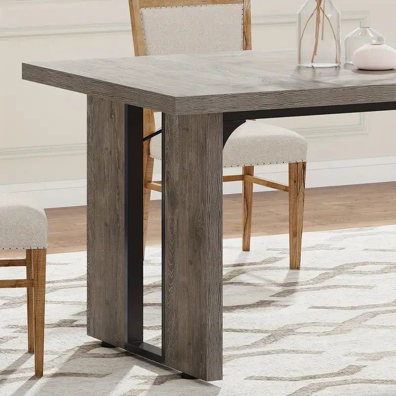 NNETMLT Rustic  Rectangular Dining Table - Cosy Abode