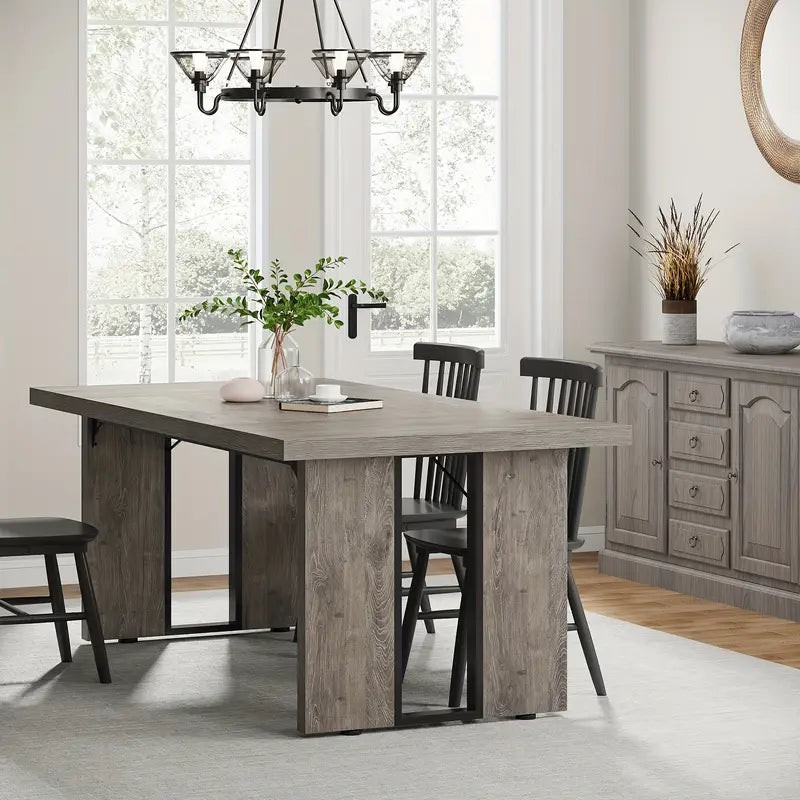 NNETMLT Rustic  Rectangular Dining Table - Cosy Abode