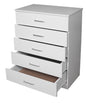 NNECN Classic Elegance: Five-Drawer Chest for Organized Living - Cosy Abode