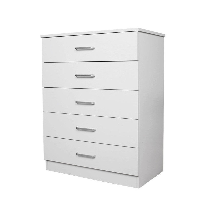 NNECN Classic Elegance: Five-Drawer Chest for Organized Living - Cosy Abode