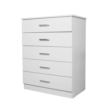 NNECN Classic Elegance: Five-Drawer Chest for Organized Living - Cosy Abode