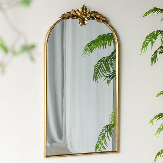 Marion Tall Wall Mount Mirror - Gold 107cm x 61cm - Cosy Abode