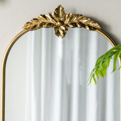 Marion Tall Wall Mount Mirror - Gold 107cm x 61cm - Cosy Abode