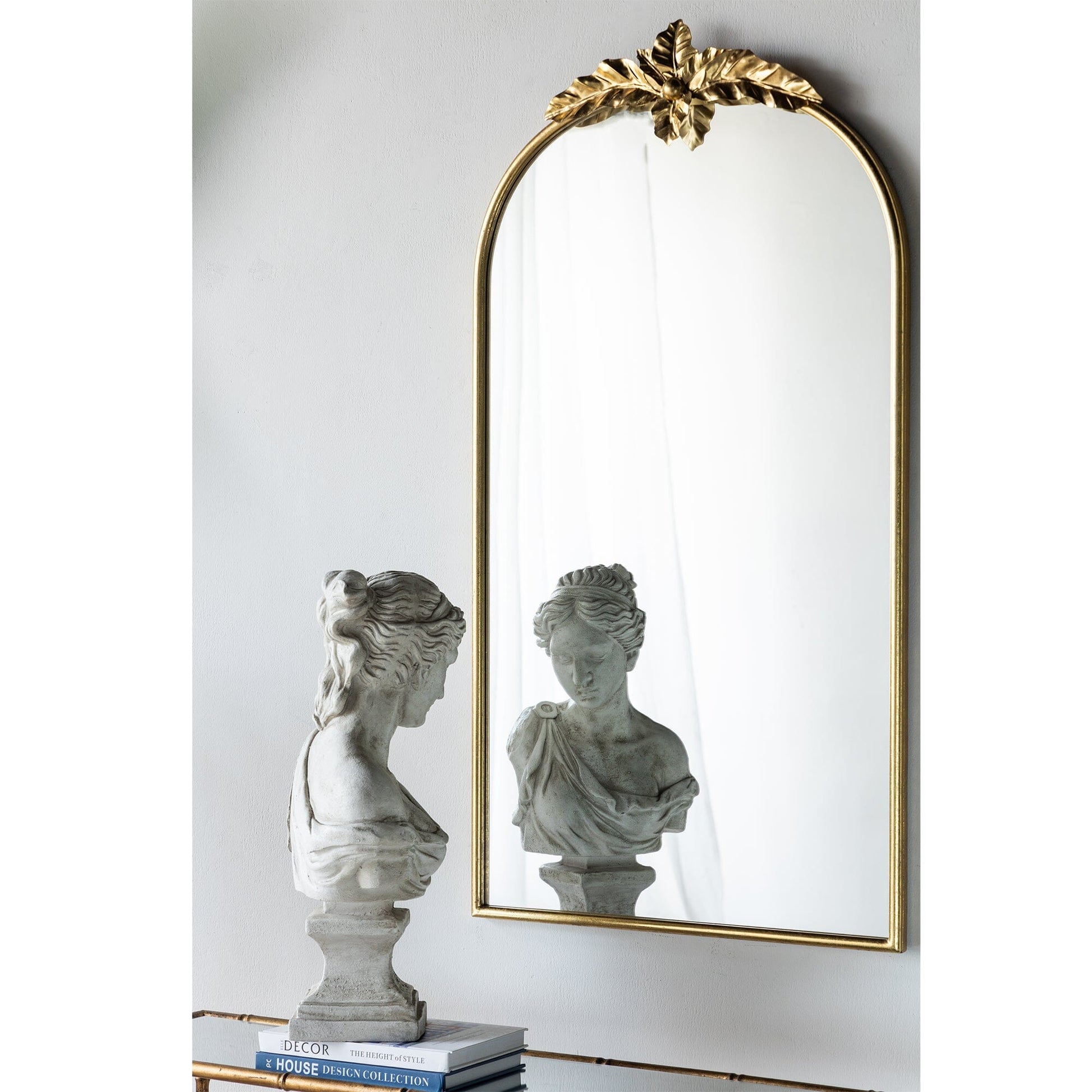 Marion Tall Wall Mount Mirror - Gold 107cm x 61cm - Cosy Abode
