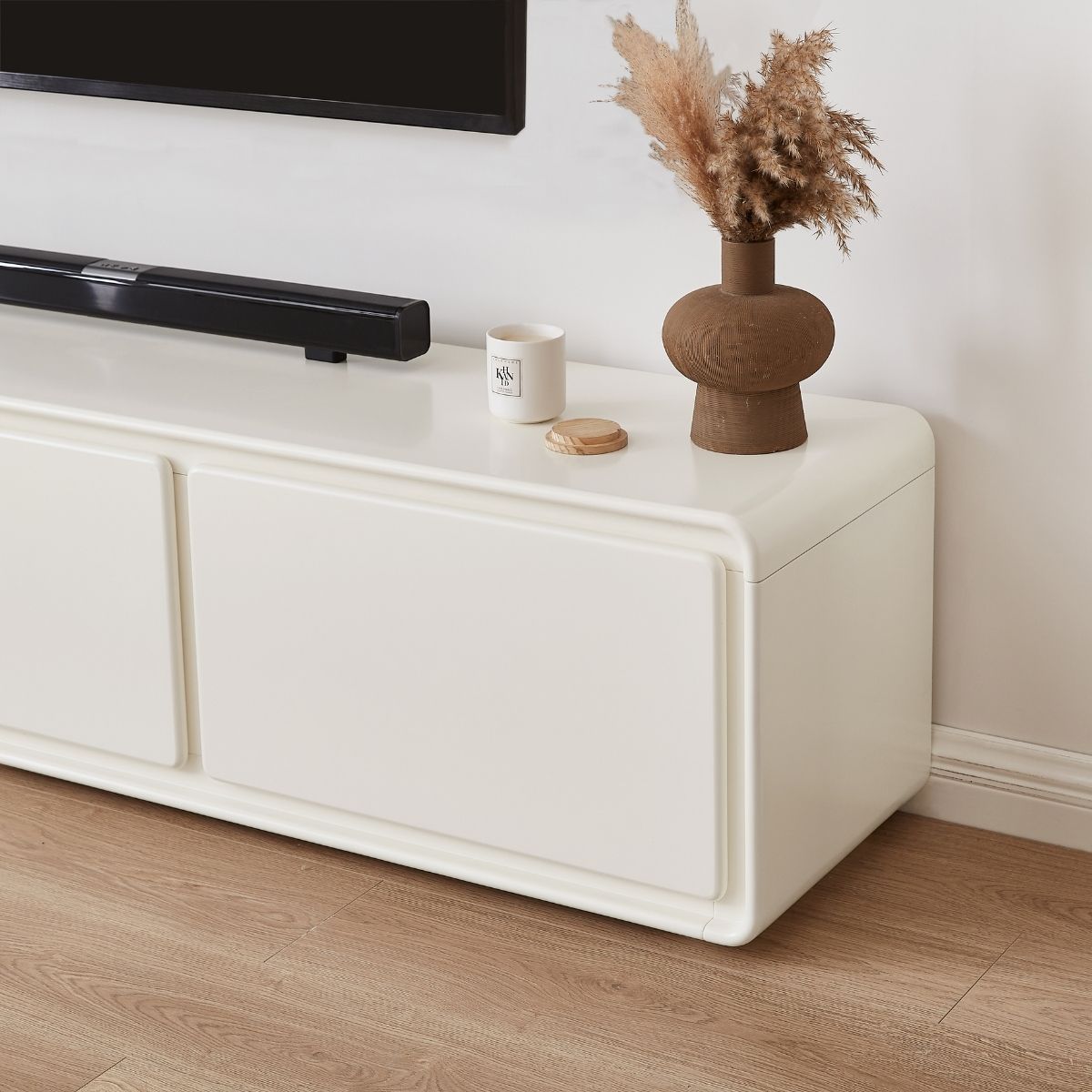 Astrid White TV Stand - Cosy Abode