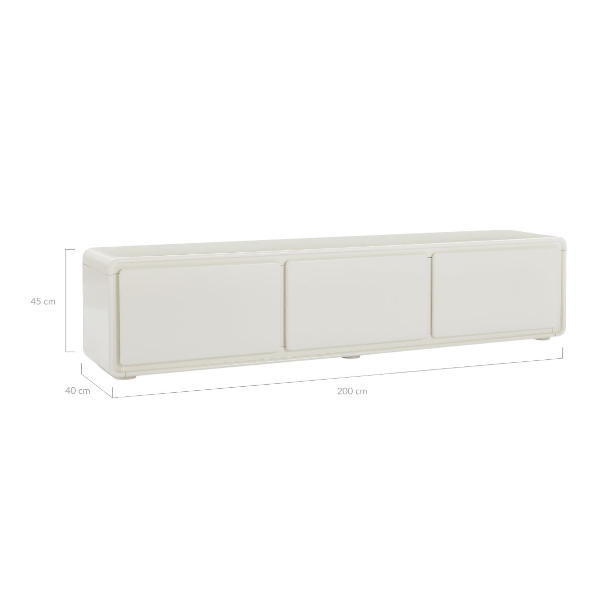 Astrid White TV Stand - Cosy Abode