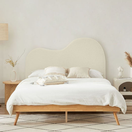 Dome Whte Headboard Queen - Cosy Abode