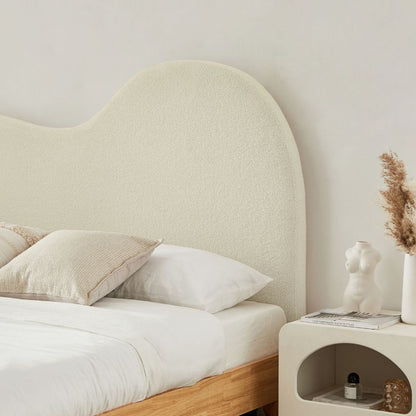 Dome Whte Headboard Queen - Cosy Abode