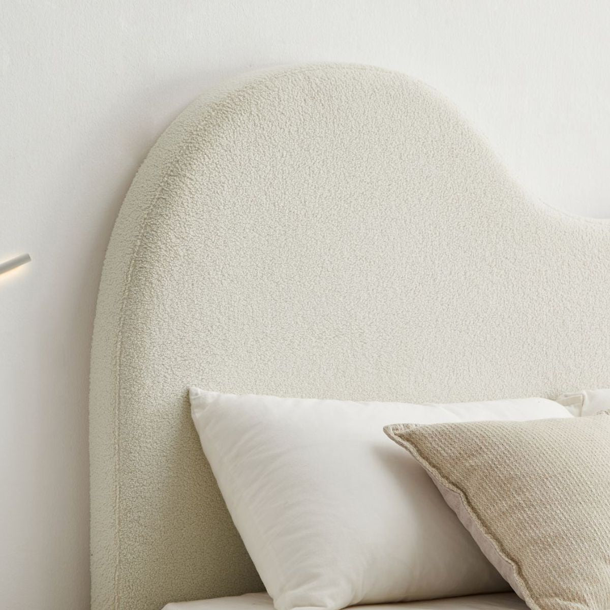 Dome Whte Headboard Queen - Cosy Abode