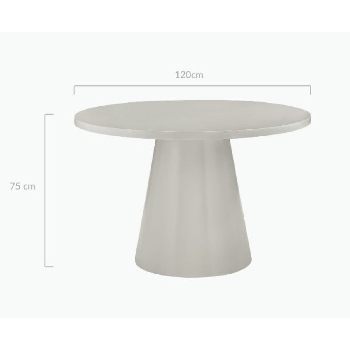 Asher 4 Seater Round Breakfast Table - Cosy Abode