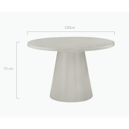 Asher 4 Seater Round Breakfast Table - Cosy Abode