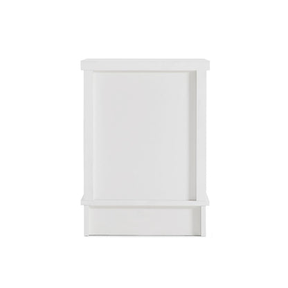 Margaux White Coastal Style Bedside Table - Cosy Abode