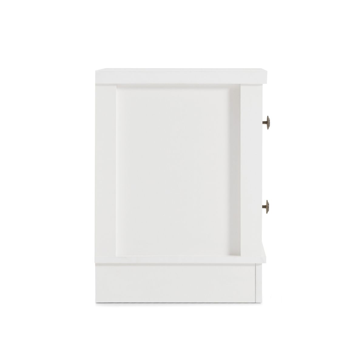 Margaux White Coastal Style Bedside Table - Cosy Abode