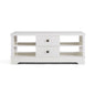Margaux White Coastal Style Coffee Table with Drawers - Cosy Abode