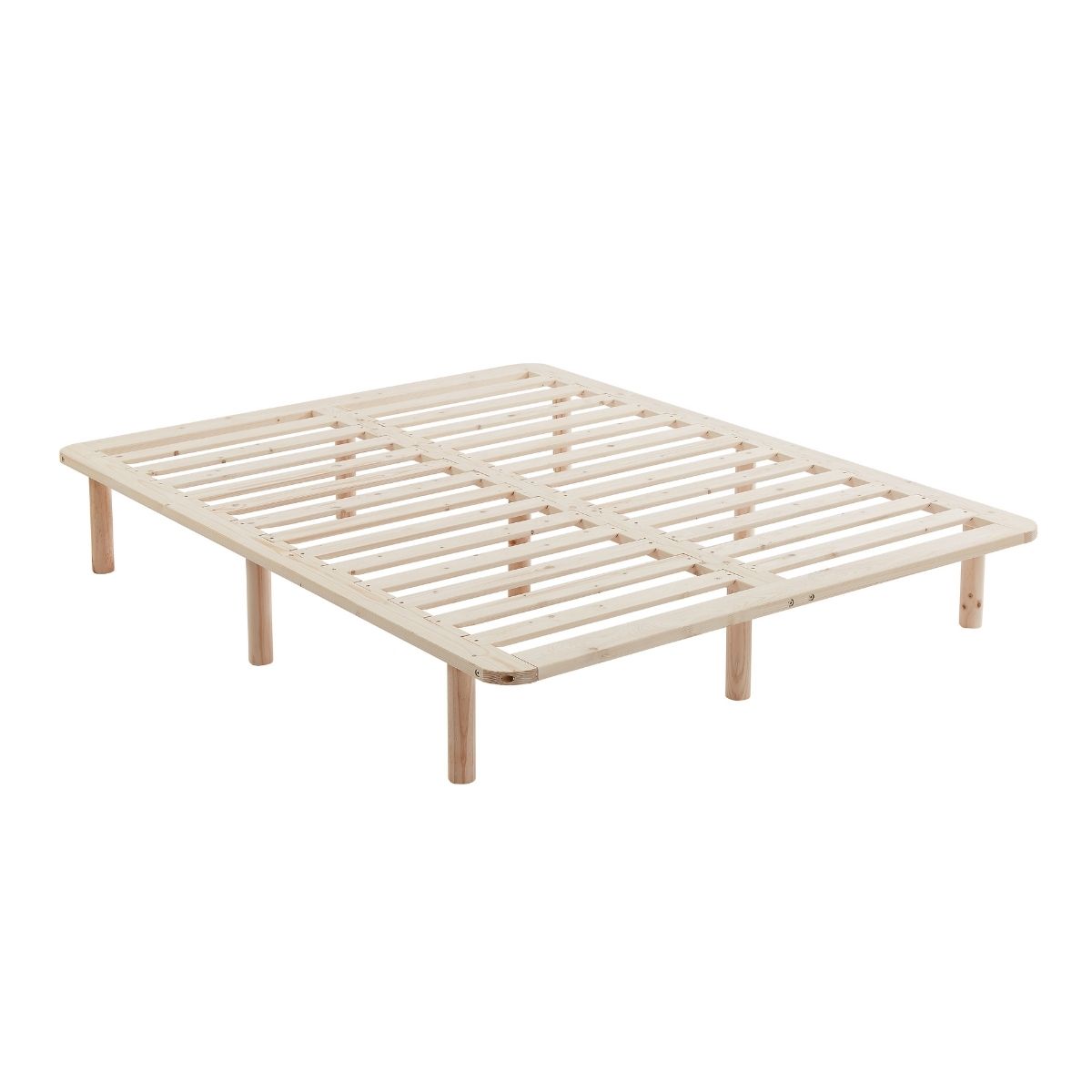 Platform Bed Base Frame Wooden Natural King Single Pinewood - Cosy Abode