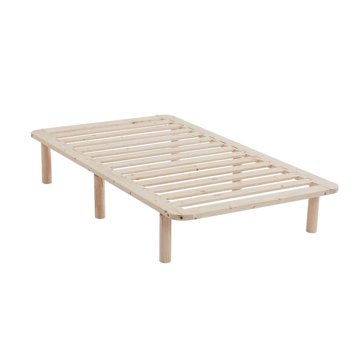 Platform Bed Base Frame Wooden Natural King Single Pinewood - Cosy Abode