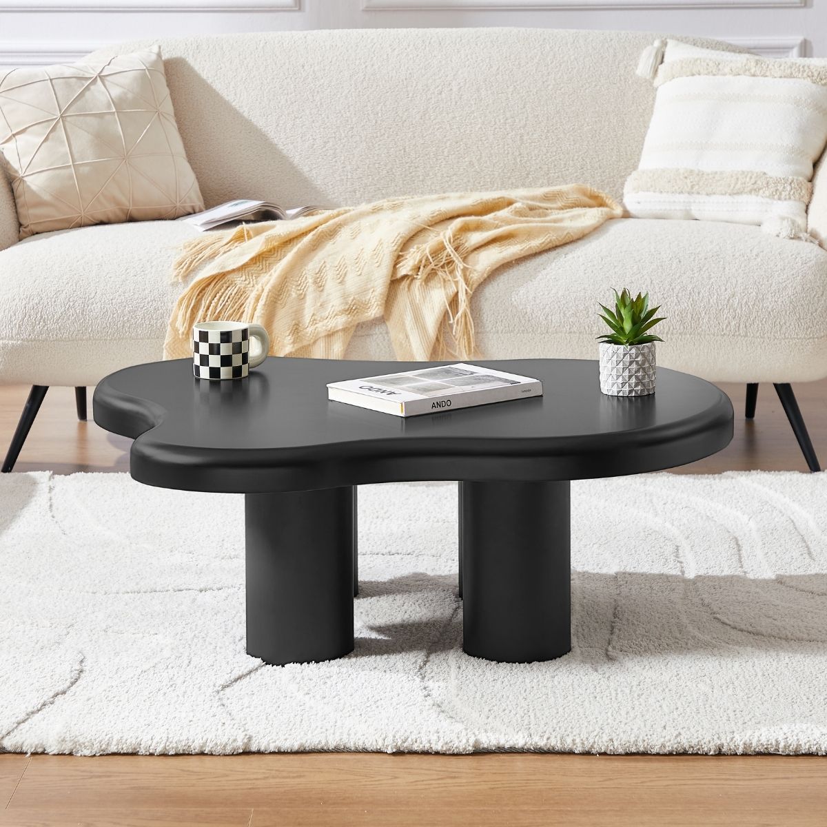 Colton Black Coffee Table - Cosy Abode