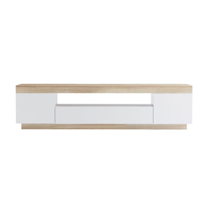 Ashley Coastal White Wooden TV Cabinet Entertainment UniT - Cosy Abode