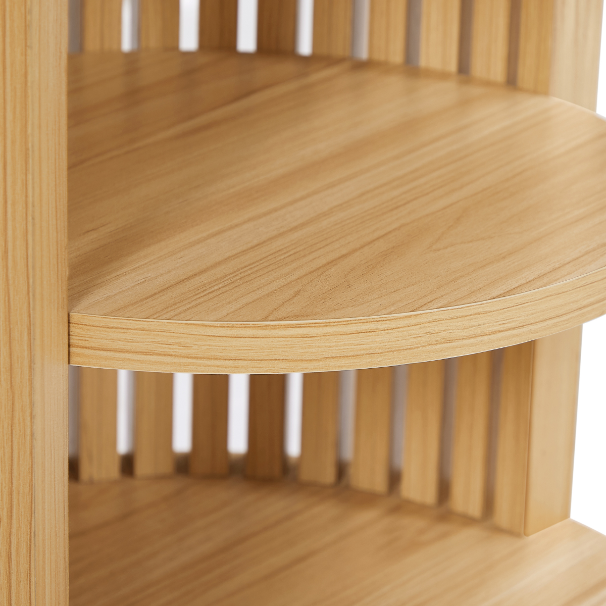 Henley Round Wooden Bedside Table - Cosy Abode