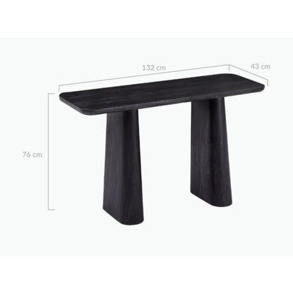 Hallie Black Console Table - Cosy Abode