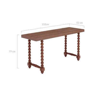 Julian Walnut Wooden Console Table - Cosy Abode