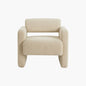 Lilah Modern Boucle Fabric Armchair - Light Sand - Cosy Abode