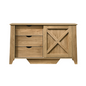 Mica Wooden Sliding door Sideboard with 3 Drawers - Cosy Abode