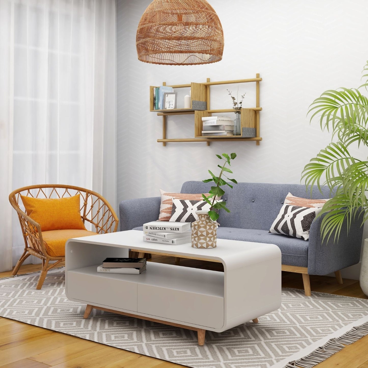 Nicholas 3-Seater Light Grey Foldable Sofa Bed - Cosy Abode