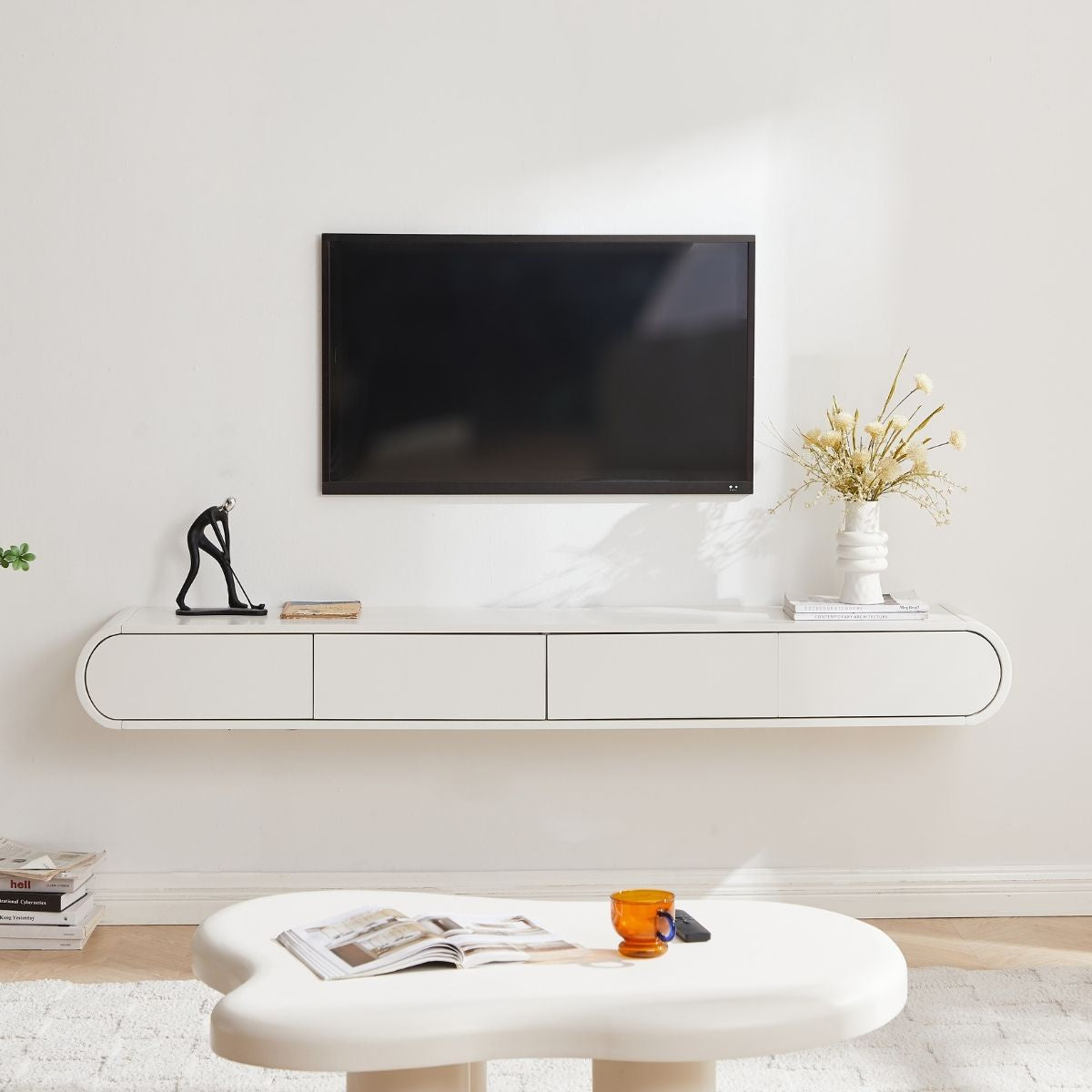 Cobble Wall Mount TV unit - Cosy Abode